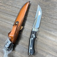 Couteau de survie à lame fixe brillant pour la chasse, le camping et les voyages, modèle DC53 Drop Point Chamfer, idéal pour l'EDC, fabrication OEM