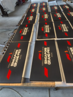 Panneaux lumineux personnalisés avec film électroplaqué laminé, finition noir mat par placage sous vide, procédé multicouche, fabricant en gros
