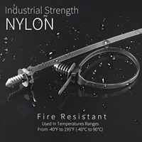Attache de câble en nylon 4.6x170mm avec tête de sapin innovante pour une installation facile et une protection UV