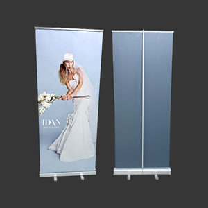 <b>Roll</b> Up Banner Vendor 80x200cm Lightweight Frame <b>Tool</b> Free Setup Promotional Display - Product Image 1