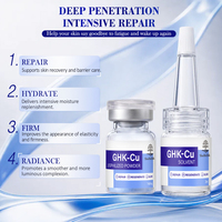 Kit de Poudre Lyophilisée de Peptide de Cuivre GHK-Cu Bleu Marque Blanche – Ampoule Lyophilisée Avancée pour la Réparation Post-Procédure
