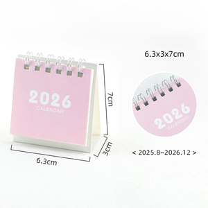 YOUCAN 2026 小型环保数码印刷卡通迷你台历本促销定制设计创意记事本 - Product Image 2