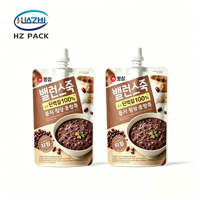 Pochette souple personnalisée de qualité alimentaire avec bec verseur pour sauce barbecue, mayonnaise, beurre de cacahuète, ketchup, vinaigrette, moutarde, confiture
