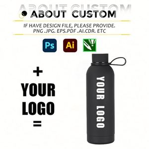 Gourde isotherme en acier inoxydable avec logo personnalisé, pour le sport en plein air, les enfants, avec poignée en silicone et logo personnalisé - Product Image 4