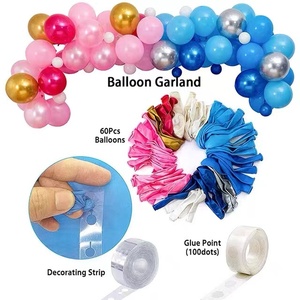 Kit de arco de guirnalda de globos de revelación de género, confeti rosa azul, globos de látex dorados, decoración de revelación de género para niños y niñas - Product Image 5