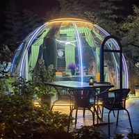 Grande Vente Nouvelle Conception Hôtel Tente Dôme Modulaire Préfabriquée en Polycarbonate Maison Bulle de Cristal PC