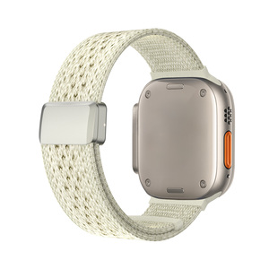 Coolyep, gran oferta, <span class=keywords><strong>correa</strong></span> de nailon para <span class=keywords><strong>Apple</strong></span> <span class=keywords><strong>Watch</strong></span>, 38mm, 40mm, 42mm, 44mm, banda tejida con hebilla magnética para IWatch Ultra SE Series 7 8 9 - Product Image 1