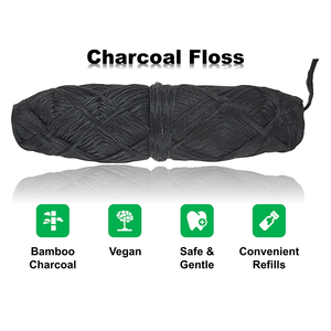 100% biodegradable orgánico personalizado bambú carbón almidón de maíz respetuoso con el medio ambiente seda Natural vegano encerado hilo Dental - Product Image 2