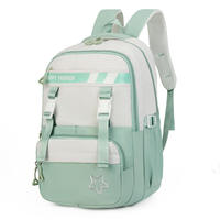 Sac à dos souple de voyage pour étudiants, style universitaire, avec fermeture éclair, bretelles doubles en Oxford, unisexe, capacité 36-56L