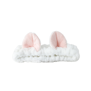 إكسسوارات شعر أنثوية قطيفة لطيفة مانعة للإنزلاق أذن أرنب مرنة لغسيل الوجه بسعر الجملة - Product Image 6