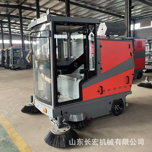 Shandong Changhong Road <b>Sweeper</b> <b>Electric</b> Full Enclosed Driver Operated For Factory Property Municipal Road Cleaning - Product Image 3
