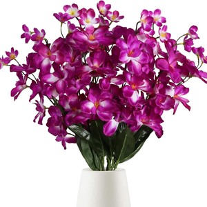 Artificial Silk Single Stem Cattleya Bendable Floral Wedding Decoration Photography Background Desktop <b>Ornament</b> - Product Image 2