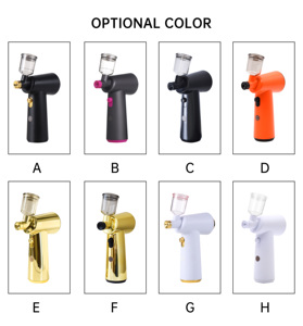 Máy nén khí phun sơn mini di động, sạc lại được, sử dụng công nghệ trọng lực, không dây, chất liệu ABS, dùng cho chăm sóc da mặt, tóc, da đầu & dụng cụ làm đẹp cho thợ cắt tóc - Product Image 3