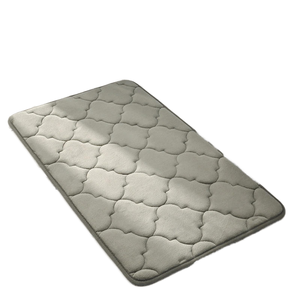 Alfombra de Baño Moderna de Microfibra Antideslizante con Base de Malla, Diseño de Puntada de Linterna, Absorbente de Agua, Suave, para Uso Doméstico, Novedosa y de Lujo - Product Image 1