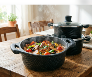 Ensemble de 10 pièces de casseroles, faitouts, poêles à frire et poêles à sauter en aluminium moulé sous pression Zunke - Product Image 6