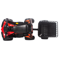 Quad électrique pour enfants avec remorque pour animaux de compagnie, batterie 6V, tout-terrain pour enfants et petits animaux