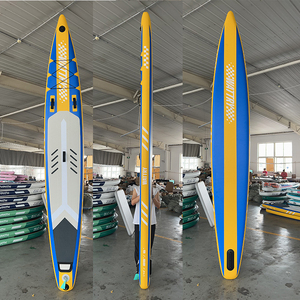 Planche de course gonflable de 14 pieds en stock, monocouche, sports nautiques, planche souple pliable pour adultes - Product Image 4