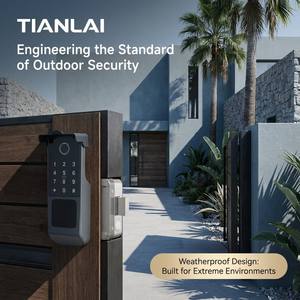 Serrure de porte intelligente WiFi Tuya DJ04, déverrouillage par empreinte digitale, mot de passe, carte IC, clé, application, 5 modes de déverrouillage pour la maison et l'appartement, disponible dès <span class=keywords><strong>aujourd</strong></span>'<span class=keywords><strong>hui</strong></span> - Product Image 4