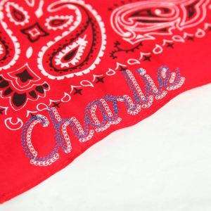 Wholesale 100% Recycled Cotton <b>Square</b> <b>Scarf</b> Custom Logo Digital Print Sporty Style 55x55cm Custom Color Four Seasons Outdoor Use - Product Image 5