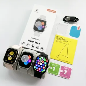 2024 impermeabile Smart Watch Wk9 Max schermo cinturino in Silicone BT chiamando più modalità di allenamento Smartwatch WK9