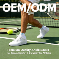 Chaussettes de tennis respirantes en maille pour jeunes, antibactériennes, personnalisables avec lettres, pour tournois de club du week-end, en nylon léger, anti-odeurs