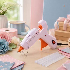 Pistolet à colle chaude mini 20W, pointe de précision anti-goutte de 7 mm pour l'artisanat DIY, l'art floral - Product Image 6