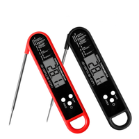 Thermomètres numériques à viande pour la cuisson des aliments à la maison Thermomètre à griller pour barbecue et bonbons à lecture instantanée étanche et pliable