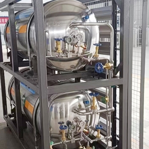 Cilindro de almacenamiento criogénico de baja tasa de pérdida de calor DPW 175L dióxido de carbono líquido oxígeno líquido Dewar para investigación astronómica - Product Image 4