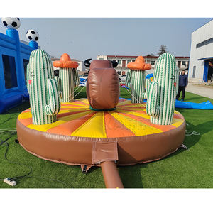 Château Gonflable Commercial en PVC de Qualité Professionnelle pour Jeux de Carnaval Interactifs Cactus, Jeu de Taureau Gonflable Artificiel pour Enfants et Adultes - Product Image 5