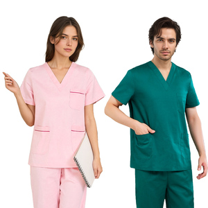 Conjuntos Clásicos de Uniformes Médicos para Mujer, Transpirables, <span class=keywords><strong>Pantalones</strong></span> Rectos, Tallas Grandes, Ropa de Hospital en Stock - Product Image 1