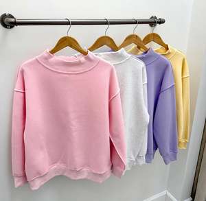Sudaderas de cuello alto de invierno de la mejor calidad al por mayor, sudaderas estampadas para mujer, camisetas de cuello alto personalizadas hechas en fábrica - Product Image 1