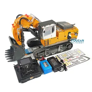 New Huina Front Shovel Hydraulic Excavator K970-200 RC Truck 1/14 Model Full Metal New Products Front Shovel Excavator Model Toy