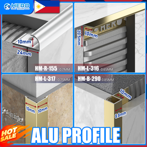 Fournisseur de profilés de finition en métal pour <span class=keywords><strong>carrelage</strong></span> aux Philippines, proposant des profilés décoratifs populaires en aluminium blanc pour bordures de <span class=keywords><strong>carrelage</strong></span>, avec support d'échantillons. - Product Image 2