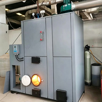 Generator Boiler Uap Tabung Air Tekanan Rendah Berbahan Bakar Pelet Kayu Biomassa Kecil Industri Vertikal Otomatis Penuh