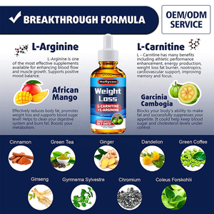 Minuman pelangsing herbal catu daya l-carnitine l-arginine tetes cairan pembakar lemak alami - Product Image 3