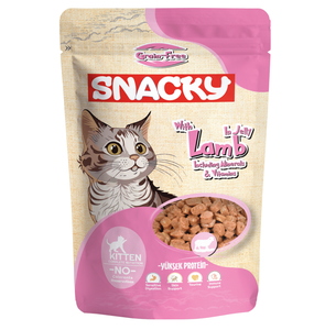 Nourriture humide pour chat Snacky riche en protéines, nourriture complète pour chatons adultes, sachets de 85 g, gelée de poulet avec minéraux et vitamines, paquet de 24 pièces - Product Image 6