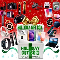 Boîte Mystère Premium Personnalisable OEM 3 Pièces 2026 – Cadeau de Noël et d'Anniversaire – Gadget Tech avec Écouteurs TWS et Montre Connectée