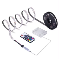 Bande lumineuse LED pour téléviseur 5M 150LEDs DC5V avec contrôleur 24 touches et télécommande USB SMD LED RGB Smd5050 IP65 pour téléviseur