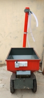 Nouvelle machine d'alimentation automatique pour volailles, chariot de distribution de nourriture, capacité de la trémie de 120 kg, construction métallique pour élevage avicole