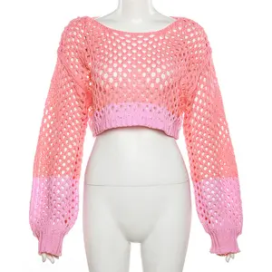 DG052236 새로운 디자인 Dropshipping 니트 스웨터 저렴한 가격의 여성 여성 스웨터