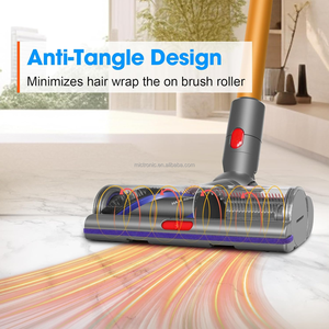 Cabezal de <span class=keywords><strong>cepillo</strong></span> de alto torque para aspiradoras <span class=keywords><strong>Dyson</strong></span> V11 V15 V10 V8 V7, <span class=keywords><strong>cepillo</strong></span> anti-enredos para limpiar alfombras y pisos duros - Product Image 4