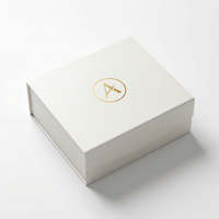 Scatola Rigida in Carta con Logo Personalizzato, Stampa e Goffratura Lucida, Chiusura Magnetica per Elettronica, Cosmetici, Set Regalo e Sapone
