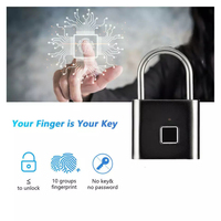 Wasserdichtes IP65 Smart Digital Alarm Finger abdruck Vorhänge schloss/Smart Biometric Fingerprint Vorhänge schloss für Box Bag Bike Door Warehouse