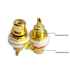 <span class=keywords><strong>RCA</strong></span> Vàng-Mạ Nữ Lotus Kết Nối Âm Thanh Công Suất Khuếch Đại Thiết Bị Đầu Cuối Với AV Lotus Cắm - Product Image 5