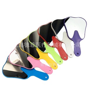 Dental Shape <b>Mirror</b> 24.6cm X 13.5cm <b>Plastic</b> Handle Tooth Shaped Hand <b>Mirror</b> For Oral Care Use - Product Image 4