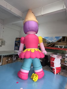 QIQU Publicité gonflable de clown de carnaval imperméable sur le thème des dessins animés, 4 m de haut, avec souffleur à gonflage rapide pour les événements festifs - Product Image 3