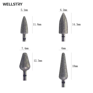 WELLSTRY – fraises de <span class=keywords><strong>manucure</strong></span>, outil de nettoyage des cuticules, foret à ongles en diamant, fraise - Product Image 2