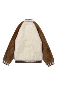 Men's Fleece Coated Full-Zip Winter <b>Jacket</b> Stand Collar Long-Sleeve Hooded Woven Trim Windproof <b>Waterproof</b> Eco-Friendly Quick - Product Image 2