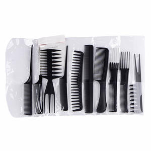 Set di capelli con pettine pieghevole in dieci pezzi classico ionico per la casa Pompadour taglio di capelli transfrontaliero pettini a coda appuntita in plastica e acciaio - Product Image 2
