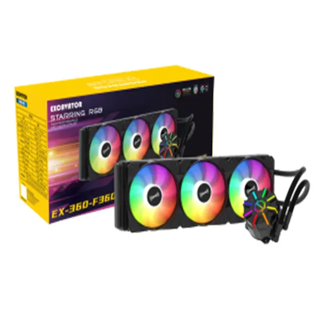 Hongyi Amd intel 120 240 360 Water Cooling Kit Pc gaming rgb argb cor fixa Refrigeração Líquida Água CPU Cooler for Gaming Pc Case